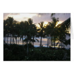 Tropical sunset cards