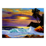 Tropical Sunset Card