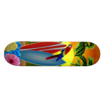 Tropical Sunset Custom Skate Board