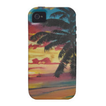 Tropical Sunset iPhone 4/4S Case