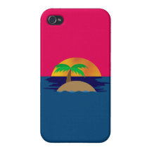 Tropical Sunset iPhone 4 Cover