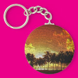 Tropical Sunset Key Chain