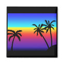 Tropical Sunset Magnet by thehatch Tropical Sunset Magnet