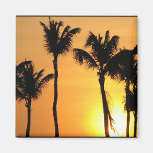 Tropical Sunset Magnet