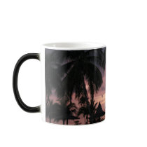 Tropical sunset on a morphing mug