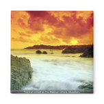 Tropical sunset on the Mexican riviera, Mazatlan, Refrigerator Magnet