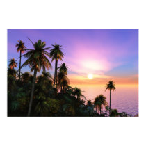 Tropical Sunset posters by niagaragirl Tropical Sunset posters