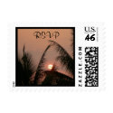 Tropical Sunset RSVP Postage postage by dlgray Tropical Sunset RSVP Postage postage