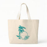 Tropical Sunset Wedding Canvas Bags