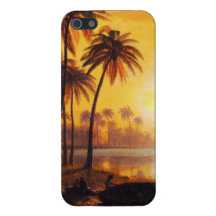 Tropical Sunset with Fishing Boats iPhone 5 Case
