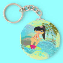 Tropical Surf Keychain keychains