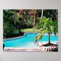 Tropical Swimming Pool Print