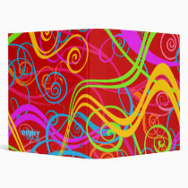 TROPICAL SWIRLS BINDERS