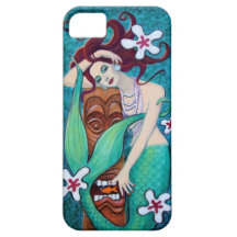 Tropical Tiki Mermaid iPhone 5 Case