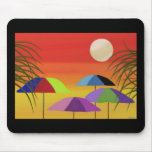 Tropical Umbrella Sunset Mouse Mats