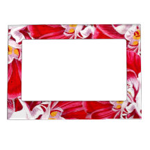 Tropical Vacation Memories Hothouse Flowers Fridge Picture Frame Magnet