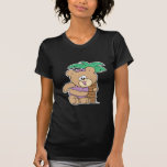 tropical vacation teddy bear girl cutie t-shirts