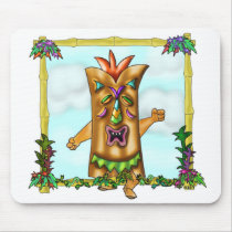 Tropical Warrior Tiki Mouse Pad mousepads