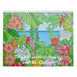 Tropical Watercolors Calendars