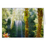 tropical waterfall card