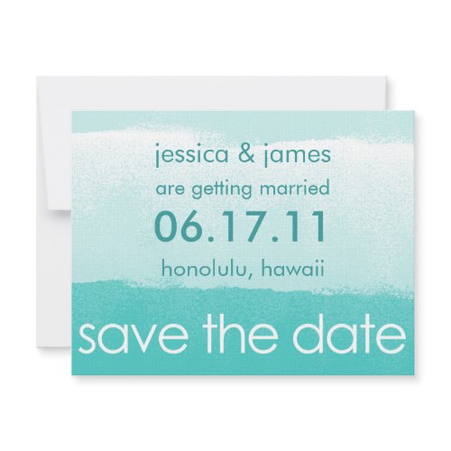 Tropical Waves Save the Date Cards invitation