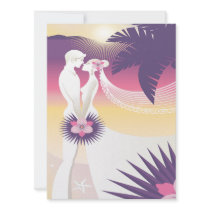 Tropical Wedding Personalized Announcements