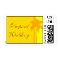 Tropical Wedding Invitation postage