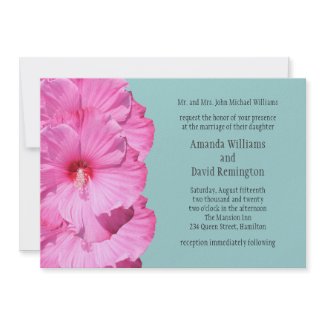 Tropical Wedding Invitation (turquoise) zazzle_invitation