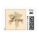 Tropical Wedding Love Postage Stamp