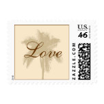 Tropical Wedding Love Postage Stamp