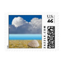 Tropical Wedding Postage Stamp stamp