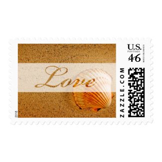 Tropical Wedding Postage Stamp