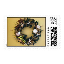 Tropical wreath postage stamps