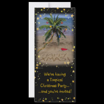 Tropical X-mas Party invitations