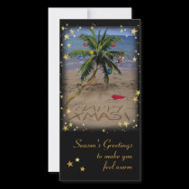 Tropical X-mas photo cards