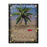 Tropical X-mas Post Card