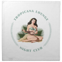 Tropicana Night Club 1 Tropicana Lounge Hula Girl Napkin