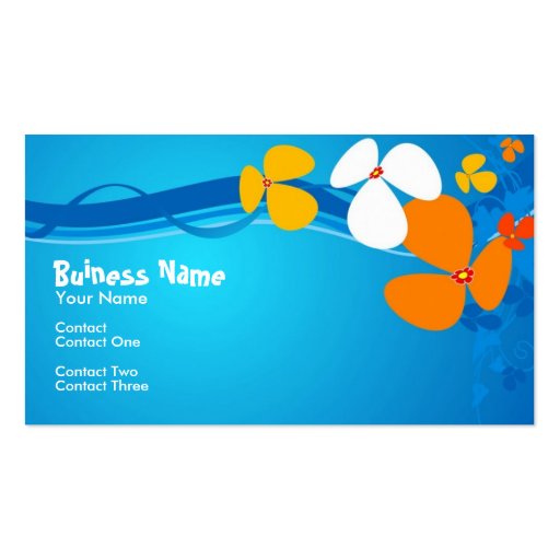 Tropics Business Cards (front side)