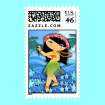 Tropogirl Moon Garden stamps