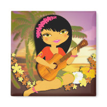 TROPOGIRL Ukulele magnets
