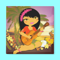 TROPOGIRL Ukulele magnets