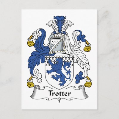 Trotter Family Crest Post Card