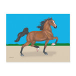 Trotting American Saddlebred Postcard
