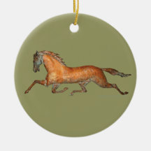 Trotting Horse Christmas Ornament