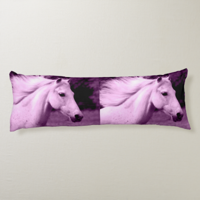 Trotting Horse Holiday Christmas Body Pillow