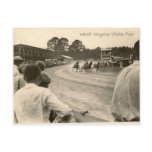 Trotting race, West Virginia State Fair Postcard