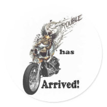 Trouble has Arrived stickers by nhmystix Trouble has Arrived stickers