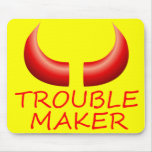 Trouble Maker and Devil Horns Mousepad