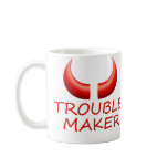 Trouble Maker &amp; Devil Horns Large Coffee Mug
