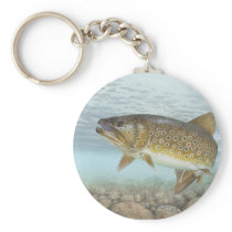 Trout, brook keychain